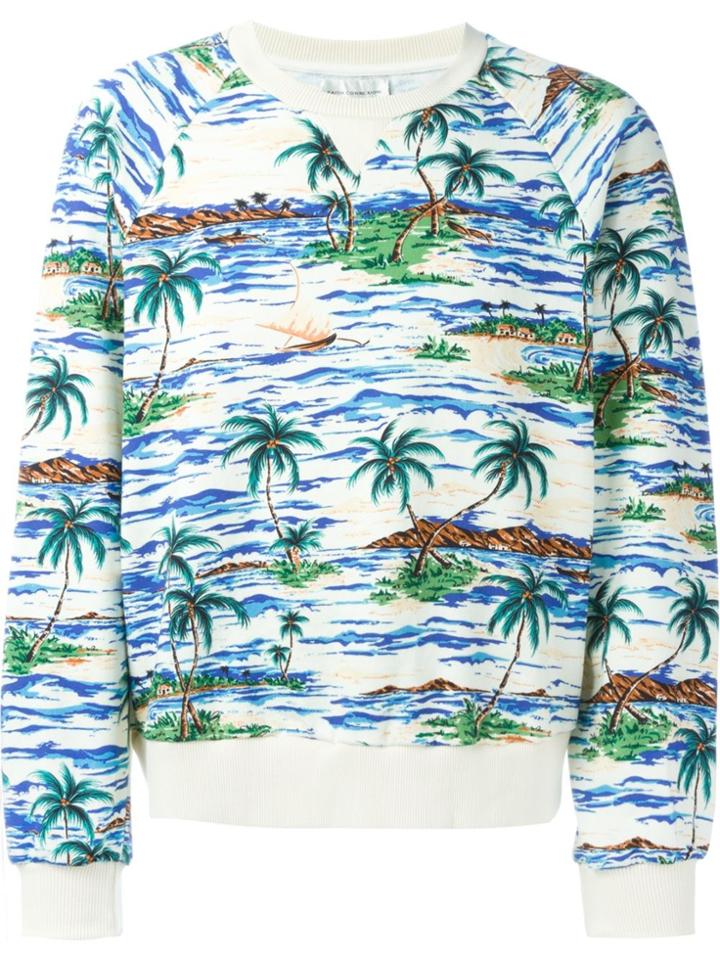 Faith Connexion Palm Print Sweater - Multicolour