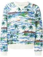 Faith Connexion Palm Print Sweater - Multicolour