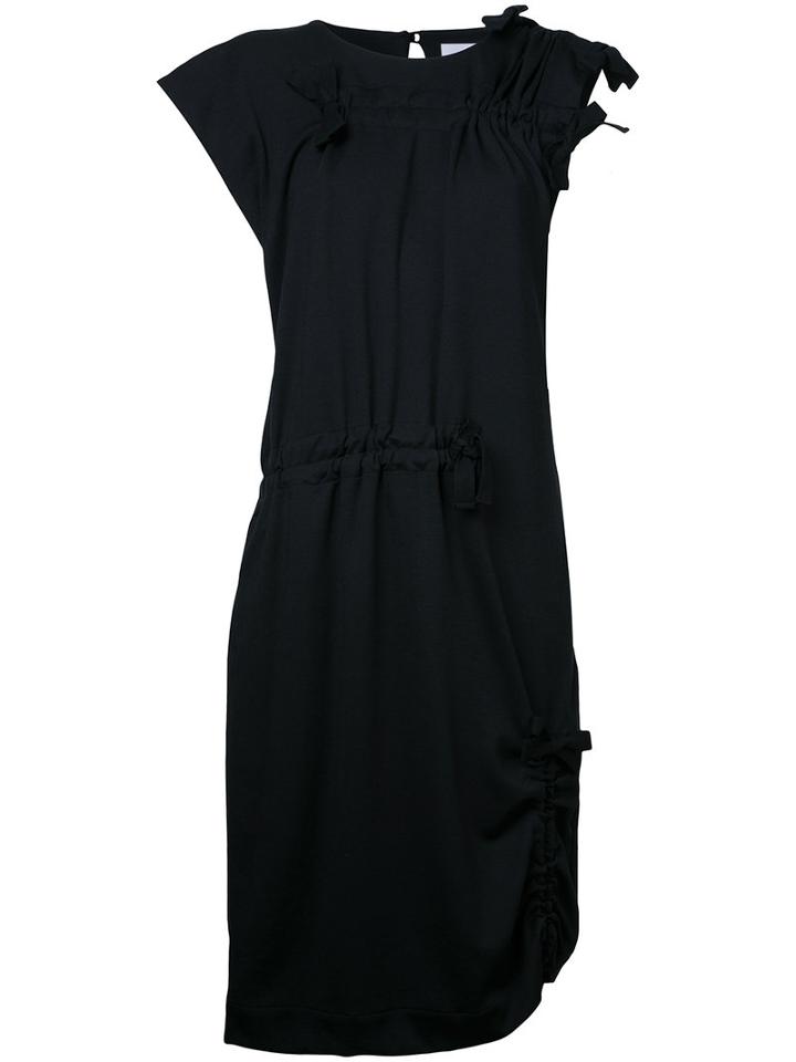 Facetasm - Twisted Dress - Women - Polyester/polyurethane/rayon - 00, Black, Polyester/polyurethane/rayon