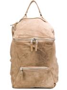Giorgio Brato Zip Pocket Backpack - Neutrals