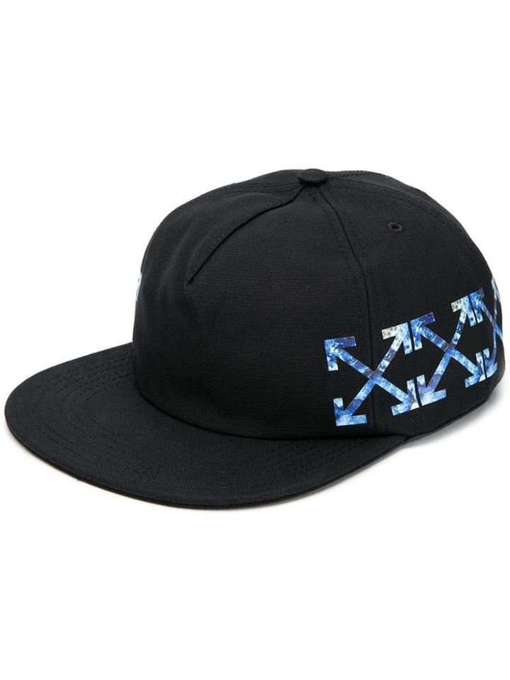 Off-white Abstract Arrows Print Baseball Cap - Black