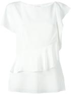 3.1 Phillip Lim Ruffled Blouse, Women's, Size: 2, White, Silk