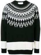 White Mountaineering Crew Knit Jumper - Black