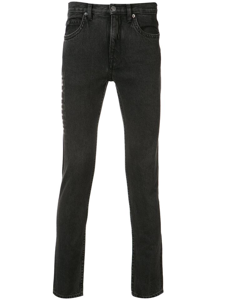 Helmut Lang Washed Jeans, Men's, Size: 32, Black, Cotton/polyester