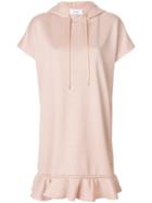 Carven Hooded Sweater Dress - Nude & Neutrals