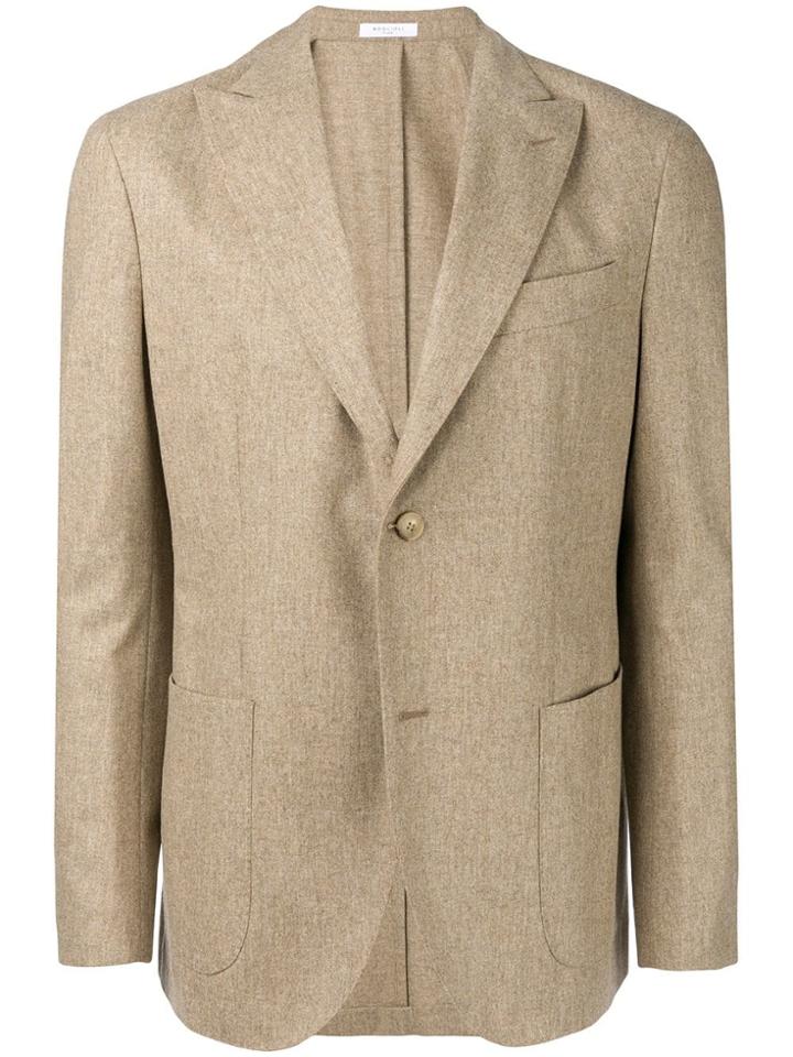 Boglioli Textured Blazer - Neutrals