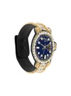 Walter Van Beirendonck Watch Embroidered Bracelet - Metallic