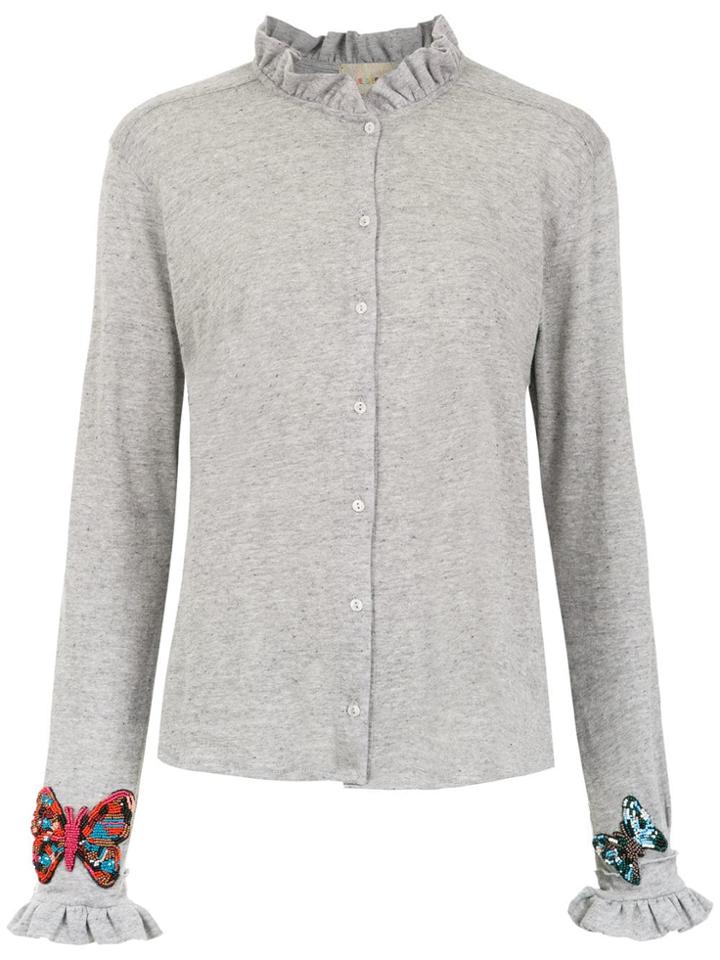 Andrea Bogosian Embellished Shirt - Grey