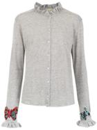 Andrea Bogosian Embellished Shirt - Grey