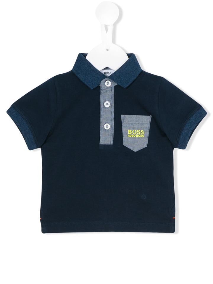 Boss Kids - Patch Pocket Polo Shirt - Kids - Cotton - 36 Mth, Toddler Boy's, Blue
