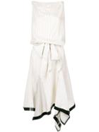 Jw Anderson Draped Dress - White