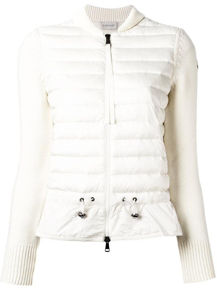 Moncler Knitted Padded Jacket - Nude & Neutrals