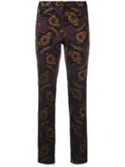 Cambio Floral Pattern Trousers - Multicolour
