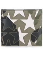 Valentino Camouflage And Star Billfold Wallet
