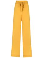 Egrey Silk Palazzo Pants - Yellow