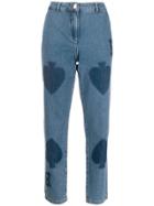 Boutique Moschino Spades Print Jeans - Blue