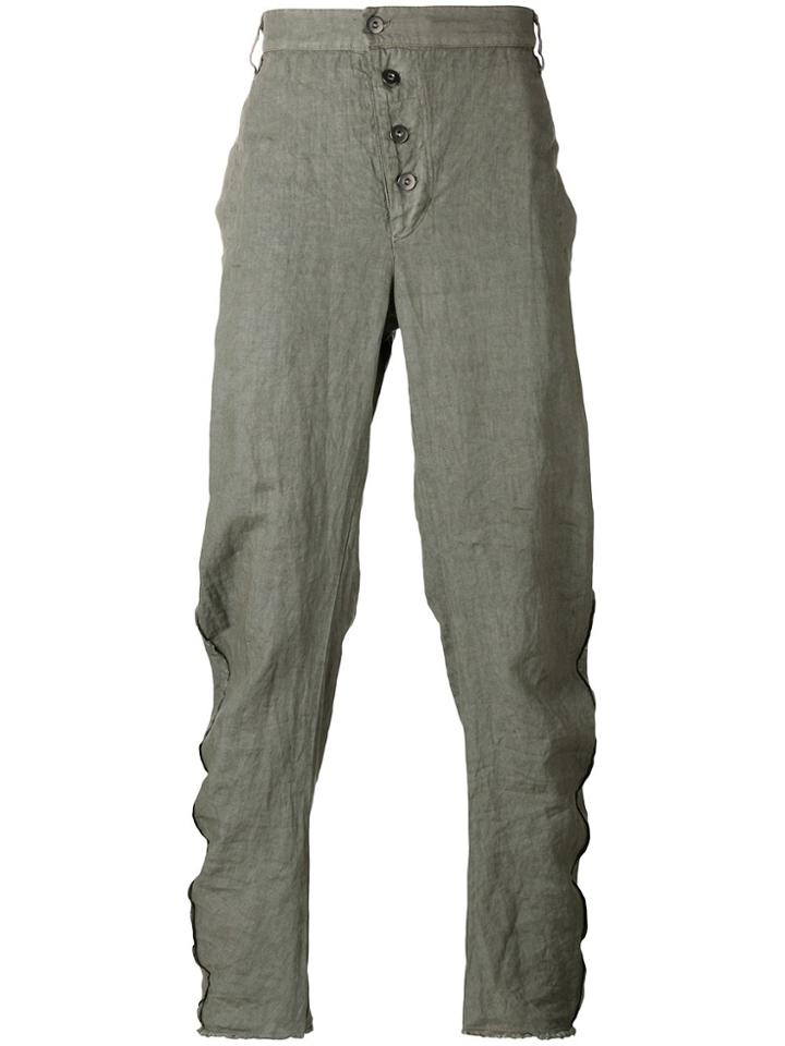 Lost & Found Rooms Diagonal Fly Pants - Green