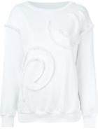 Stella Mccartney Boat Neck Sweatshirt, Women's, Size: 40, White, Cotton