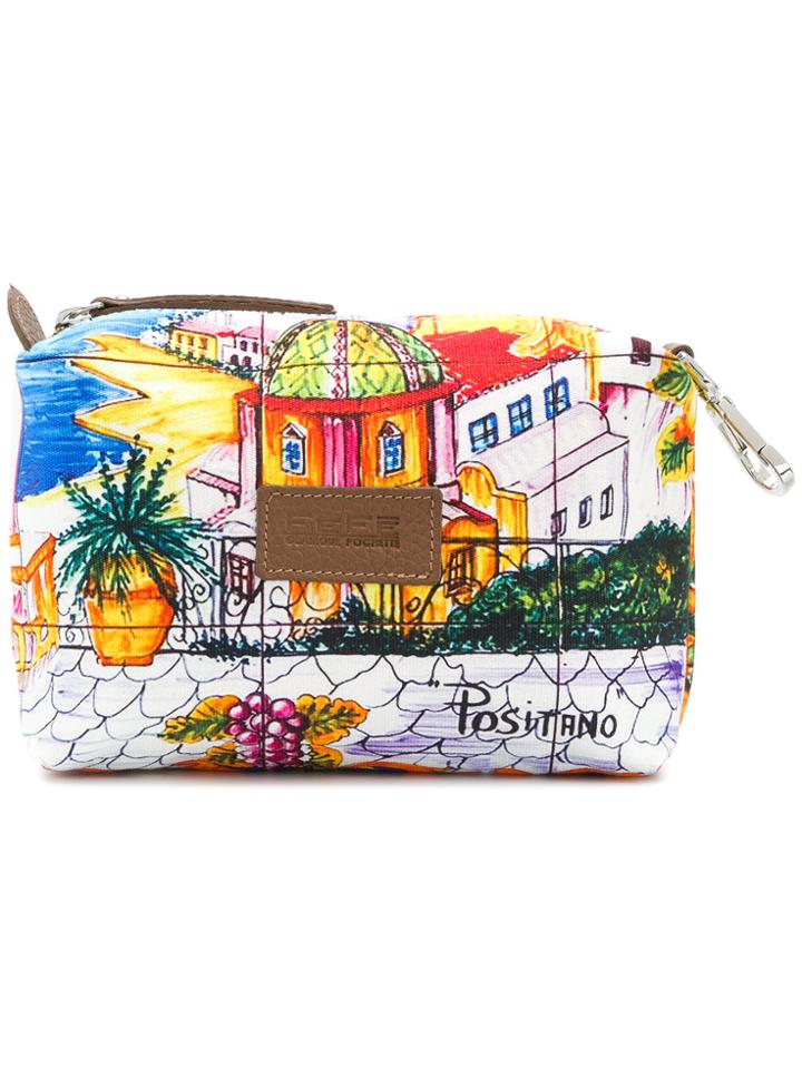 Fefè Sketch Printed Wash Bag - Multicolour