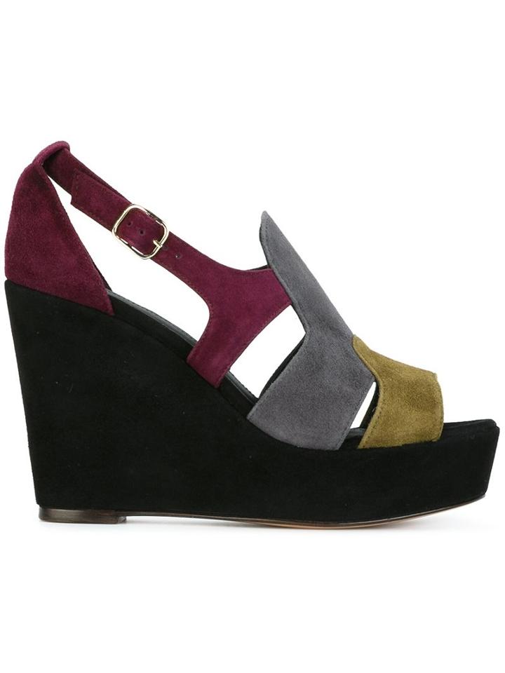 Tila March Colour Block Wedge Sandals