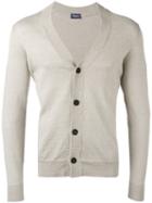 Drumohr - V-neck Cardigan - Men - Linen/flax/polyamide - 50, Nude/neutrals, Linen/flax/polyamide