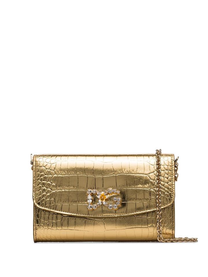 Dolce & Gabbana Dg Mcroc Logo Woc - Gold