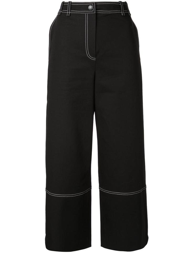 Kenzo Contrast Stitch Trousers - Black