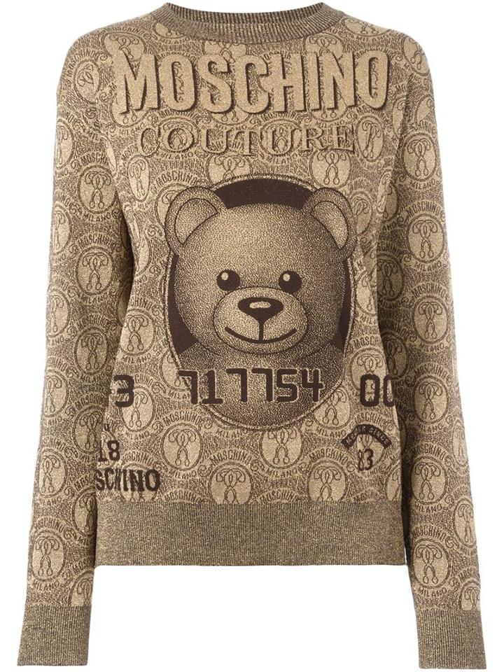 Moschino Teddy Credit Card Intarsia Sweater