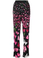 Cavalli Class Butterfly Print Trousers - Black