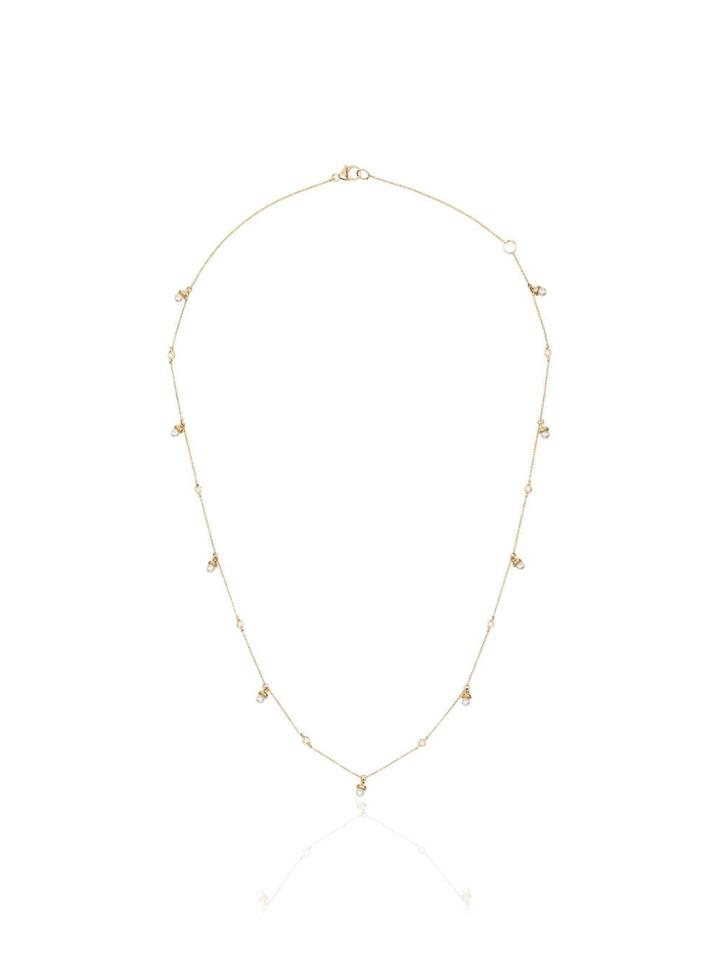 Dana Rebecca Designs 14k Yellow Gold, Pearl And Diamond Charm Necklace
