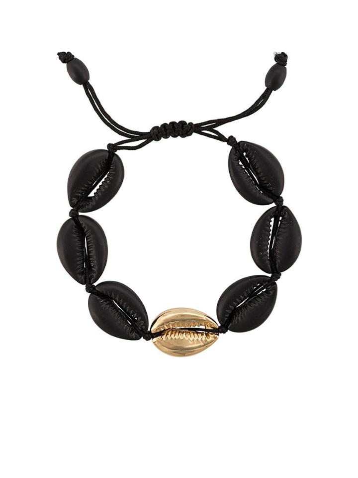 Tohum Concha Puka 34 Bracelet - Black
