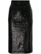 G.v.g.v. Sequin Pencil Skirt - Black