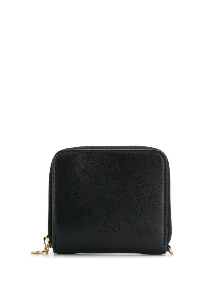 Stella Mccartney Stella Logo Zipped Wallet - Black