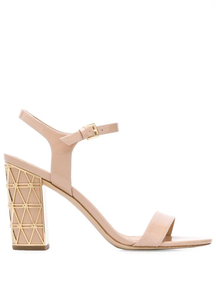 Michael Michael Kors Beekman Block Heel Sandals - Neutrals