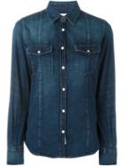 Golden Goose Deluxe Brand 'debbie' Denim Shirt, Women's, Size: Large, Blue, Cotton