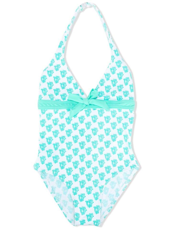 Printed One-piece Swimsuit, Girl's, Size: 12 Yrs, Green, Elizabeth Hurley Beach Kids