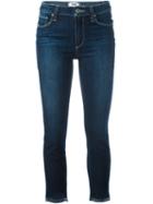 Paige Skinny Cropped Jeans, Women's, Size: 30, Blue, Cotton/polyester/spandex/elastane