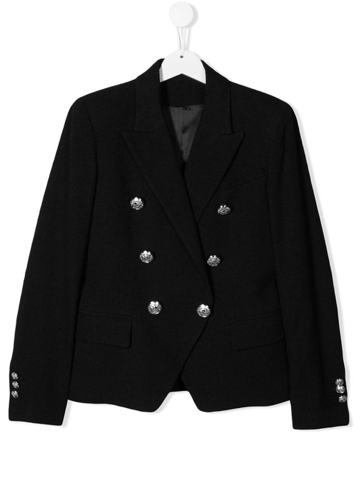 Balmain Kids Teen Tailored Blazer - Black