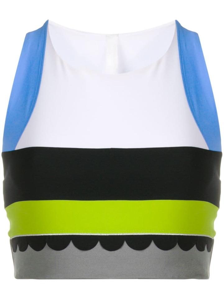 No Ka' Oi Colour Block Tank Top - White