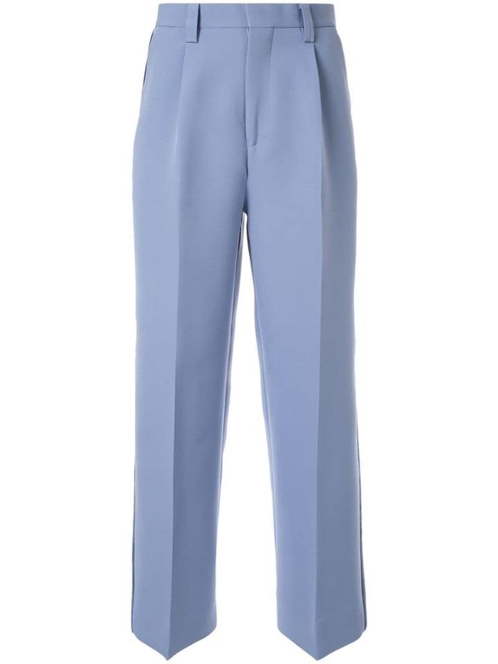 Coohem Knit Side Line Trousers - Blue