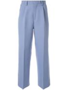 Coohem Knit Side Line Trousers - Blue