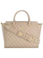 Love Moschino Quilted Logo Tote - Nude & Neutrals