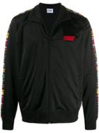 Sss World Corp Contrast Side Panel Jacket - Black