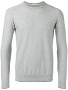 Paolo Pecora - Slit Detail Jumper - Men - Cotton - M, Grey, Cotton