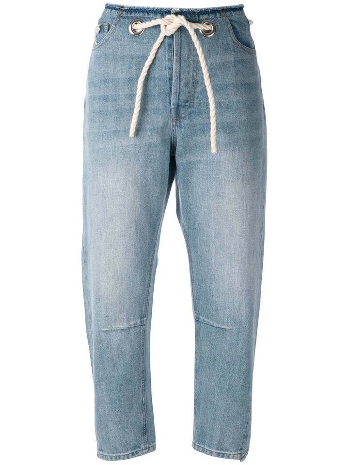 Diesel - De-kima Drawstring Jeans - Women - Cotton - 26, Women's, Blue, Cotton