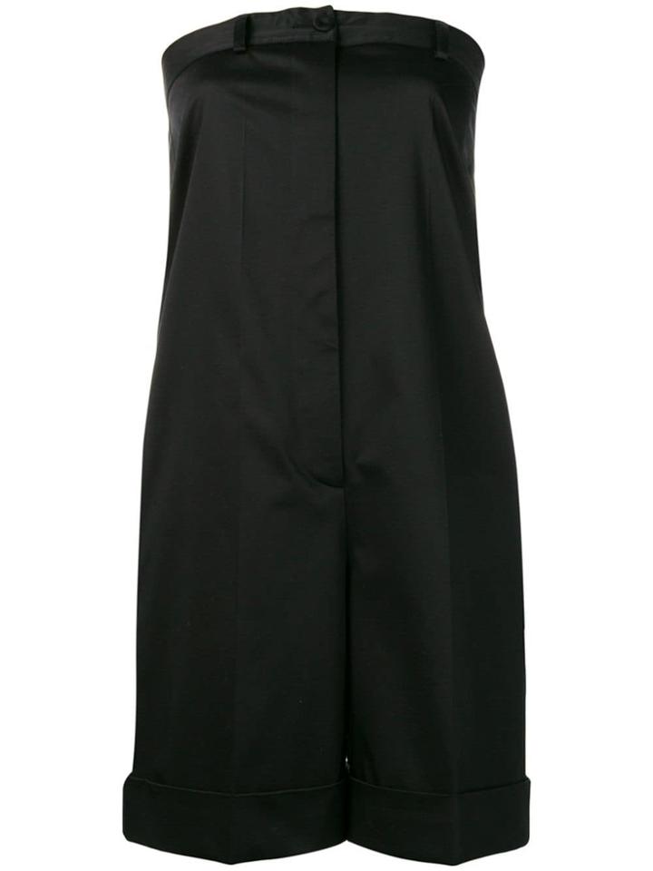 Moschino Strapless Playsuit - Black
