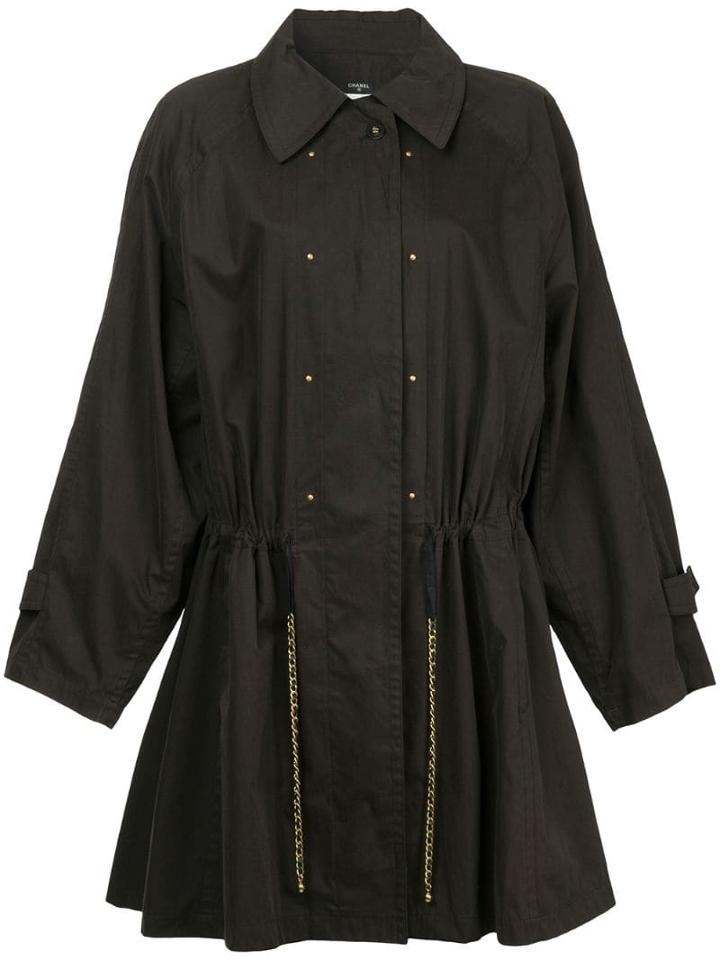 Chanel Pre-owned Waist Chain Military Coat - Grey