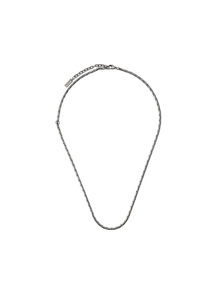 Saint Laurent Snake Chain Necklace - Silver
