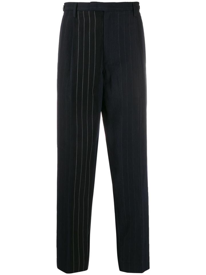 Barena Striped Straight-leg Trousers - Blue