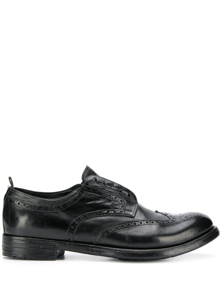 Officine Creative Slip-on Brogues - Black